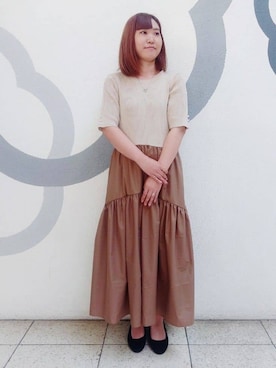 「ITS'DEMO（イッツデモ）のアイテム」を使った、ちびすけさん（レディース・152cm）の春コーディネート