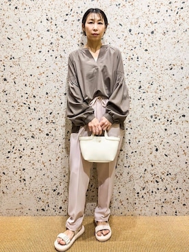 「HusHusH（ハッシュアッシュ）のアイテム」を使った、yoshimiさん（レディース・153cm）の春コーディネート