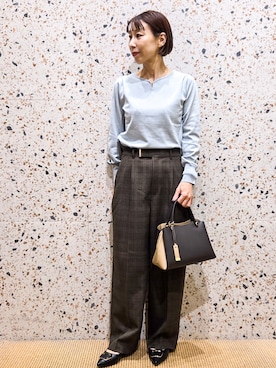 「index（インデックス）のアイテム」を使った、yoshimiさん（レディース・153cm）の秋コーディネート