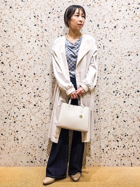 「index（インデックス）のアイテム（バッグ）」を使った、yoshimiさん（レディース・153cm）の冬コーディネート