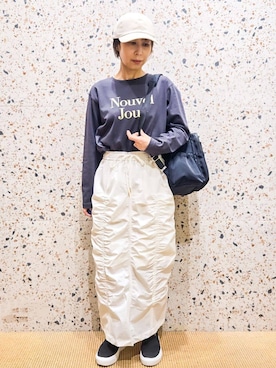 「HusHusH（ハッシュアッシュ）のアイテム」を使った、yoshimiさん（レディース・153cm）の冬コーディネート