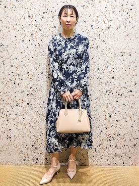 「index（インデックス）のアイテム（バッグ）」を使った、yoshimiさん（レディース・153cm）の春コーディネート