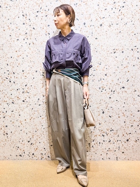「OPAQUE.CLIP（オペークドットクリップ）のアイテム」を使った、yoshimiさん（レディース・153cm）の夏コーディネート