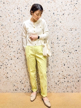 「index（インデックス）のアイテム（バッグ）」を使った、yoshimiさん（レディース・153cm）の春コーディネート