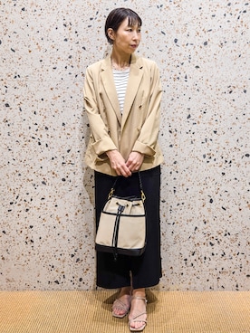 「index（インデックス）のアイテム（トップス）」を使った、yoshimiさん（レディース・153cm）の春コーディネート