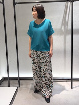 「UNTITLED（アンタイトル）のアイテム」を使った、わたなべさん（レディース・157cm）の夏コーディネート