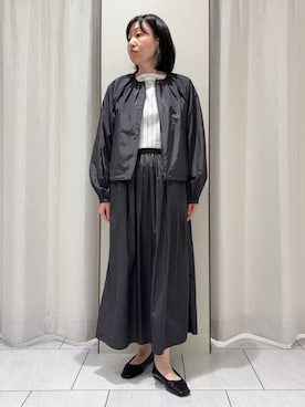 「UNTITLED（アンタイトル）のアイテム（ブルゾン）」を使った、わたなべさん（レディース・157cm）の春コーディネート