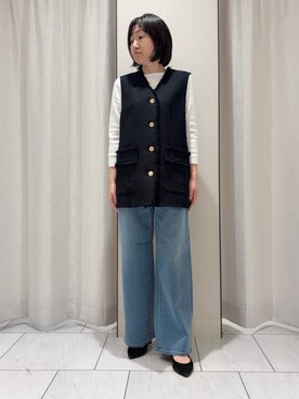 「SOUP（スープ）のアイテム」を使った、わたなべさん（レディース・157cm）の冬コーディネート