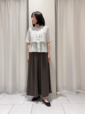 「UNTITLED（アンタイトル）のアイテム」を使った、わたなべさん（レディース・157cm）の春コーディネート