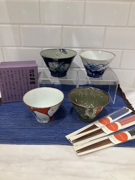 「アイテム（食器）」を使った、sachiさん（レディース・158cm）の秋コーディネート