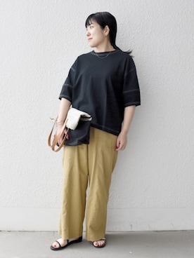 「TARANGO（タランゴ）のアイテム」を使った、星井さん（レディース・159cm）の夏コーディネート