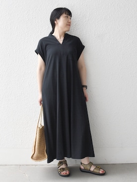 「EBLOUNA（エブローナ）のアイテム」を使った、星井さん（レディース・159cm）の夏コーディネート