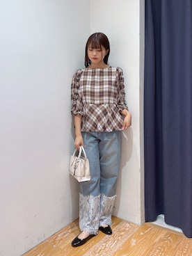 「NATURAL BEAUTY BASIC（ナチュラルビューティーベーシック）のアイテム」を使った、rikoさん（レディース・151cm）の夏コーディネート