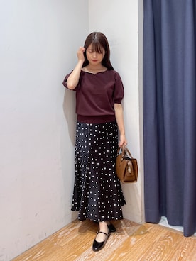 「NATURAL BEAUTY BASIC（ナチュラルビューティーベーシック）のアイテム」を使った、rikoさん（レディース・151cm）の夏コーディネート