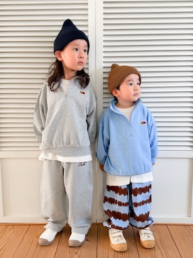 「Birthday（バースデイ）のアイテム」を使った、つーとひーさん（キッズ・110cm）の秋コーディネート