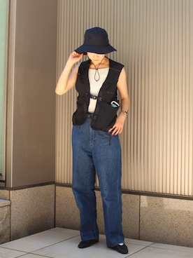「Snow Peak（スノーピーク）のアイテム」を使った、Snow Peak_officialさん（レディース・158cm）の夏コーディネート