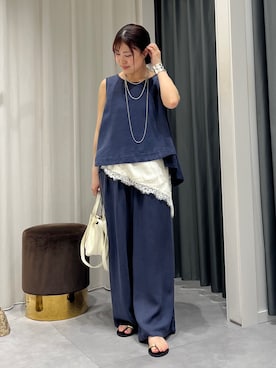 「DouDou（ドゥドゥ）のアイテム（アクセサリー）」を使った、doudounanokaさん（レディース・153cm）の夏コーディネート