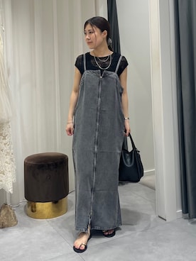 「DouDou（ドゥドゥ）のアイテム（ワンピース）」を使った、doudounanokaさん（レディース・153cm）の夏コーディネート