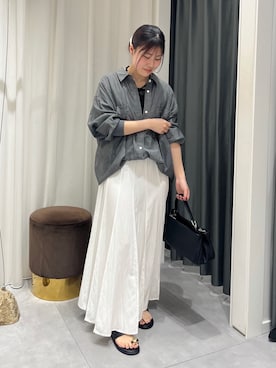 「DouDou（ドゥドゥ）のアイテム（スカート）」を使った、doudounanokaさん（レディース・153cm）の夏コーディネート