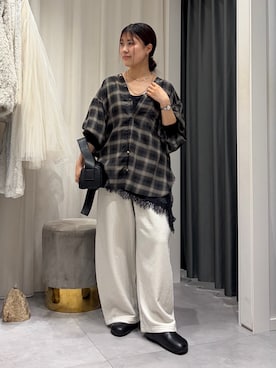 「DouDou（ドゥドゥ）のアイテム（パンツ）」を使った、doudounanokaさん（レディース・153cm）の秋コーディネート