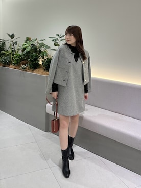 「NATURAL BEAUTY BASIC（ナチュラルビューティーベーシック）のアイテム（ショルダーバッグ）」を使った、himenbbさん（レディース・156cm）の夏コーディネート