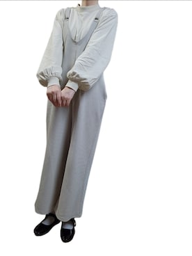 「アイテム（バレエシューズ）」を使った、52さん（レディース・160cm）の秋コーディネート