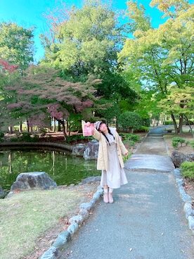 「アイテム（ブーティ）」を使った、そばちゃさん（レディース・162cm）の秋コーディネート