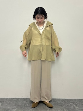 「LEPSIM（レプシィム）のステンレス3WAYロングネックレス　603709（Necklace、シルバー系）」を使った、rikaさん（レディース・164cm）の冬コーディネート