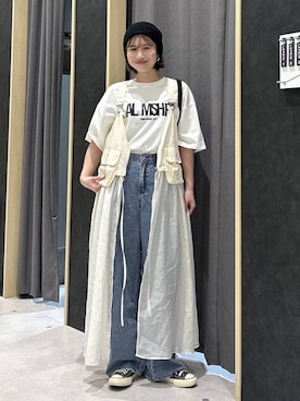 「LEPSIM（レプシィム）の【CONVERSE／コンバース】AS/AGED/AC/OX　573027（Sneakers、ブラウン系）」を使った、rikaさん（レディース・164cm）の春コーディネート