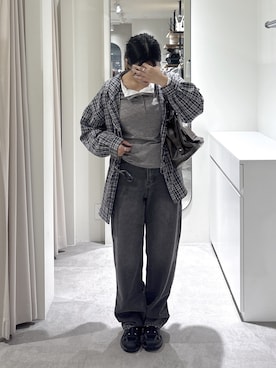 「FREE'S MART（フリーズマート）のアイテム（パンツ）」を使った、yooo0onさん（レディース・164cm）の秋コーディネート