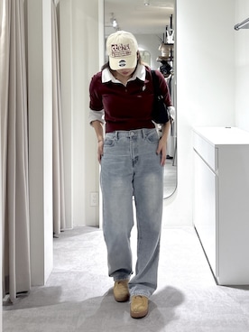「FREE'S MART（フリーズマート）のアイテム（パンツ）」を使った、yooo0onさん（レディース・164cm）の秋コーディネート