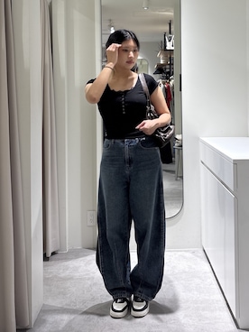 「FREE'S MART（フリーズマート）のアイテム」を使った、yooo0onさん（レディース・164cm）の夏コーディネート