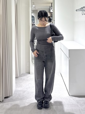 「FREE'S MART（フリーズマート）のアイテム（パンツ）」を使った、yooo0onさん（レディース・164cm）の秋コーディネート