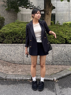 「FREE'S MART（フリーズマート）のアイテム（パンツ）」を使った、yooo0onさん（レディース・164cm）の夏コーディネート