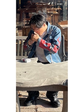 「アイテム（ジャケット/アウター）」を使った、kznrisdkさん（メンズ・173cm・20代）の冬コーディネート