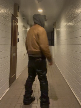 「SURGERY（サージェリー）のアイテム（トップス）」を使った、kznrisdkさん（メンズ・173cm）の冬コーディネート