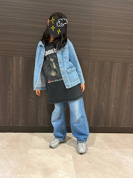 「アイテム（スタジャン）」を使った、☆彡？さん（レディース・164cm）の夏コーディネート