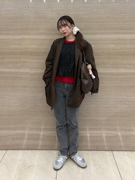 「Kastane（カスタネ）のアイテム（ジャケット/アウター）」を使った、natsuki⭐︎さん（レディース・158cm）の春コーディネート