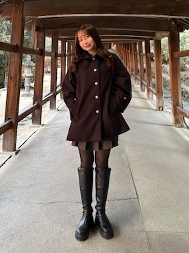 natsuki⭐︎さん（レディース・158cm）の冬コーディネート