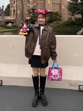 「Heather（ヘザー）のアイテム」を使った、natsuki⭐︎さん（レディース・158cm）の冬コーディネート