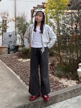 「rom&nd（ロムアンド）のアイテム」を使った、natsuki⭐︎さん（レディース・158cm）の冬コーディネート