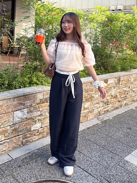 「PANDORA（パンドラ）のアイテム」を使った、natsuki⭐︎さん（レディース・158cm）の夏コーディネート