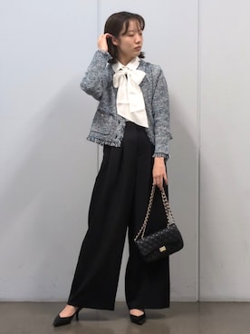「COUP DE CHANCE（クードシャンス）のアイテム」を使った、aka03hさん（レディース・161cm）の秋コーディネート