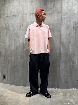 「LACOSTE（ラコステ）のアイテム」を使った、NIBOさん（メンズ・175cm）の春コーディネート