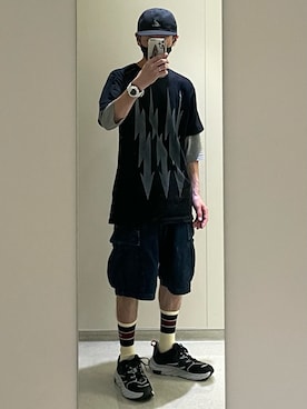 「WTAPS（ダブルタップス）のアイテム（パンツ）」を使った、jurumerouさん（メンズ・169cm）の夏コーディネート
