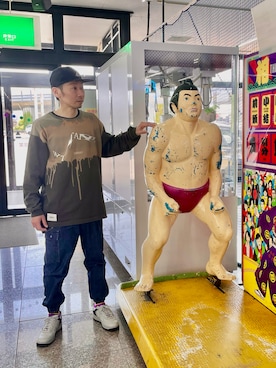 「アイテム（カーゴパンツ）」を使った、jurumerouさん（メンズ・169cm）の春コーディネート