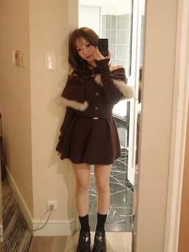 「CELINE（セリーヌ）のアイテム」を使った、Ainaさん（レディース・149cm）の冬コーディネート