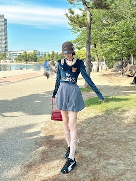 「PUMA（プーマ）のPUMA プーマ ユニセックス SPEEDCAT OG / スピードキャット OG スニーカー（スニーカー）」を使った、やぶさやさん（レディース・170cm）の秋コーディネート