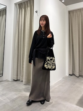 「かぐれ（カグレ）のアイテム（Tシャツ/カットソー）」を使った、mahiru28さん（レディース・157cm）の秋コーディネート