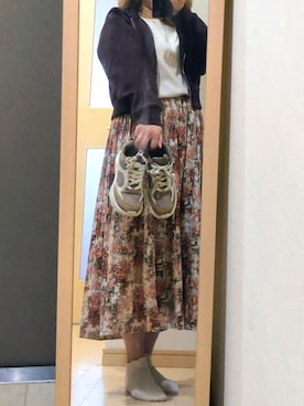 「GLOBAL WORK（グローバルワーク）のアイテム」を使った、のちさん（レディース・158cm）の春コーディネート